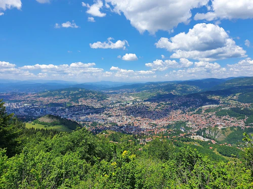 Pogled na Sarajevo in Sarajevo — Znamenitost