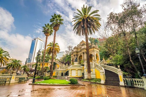 Santa Lucía Heuvel in Santiago — Park