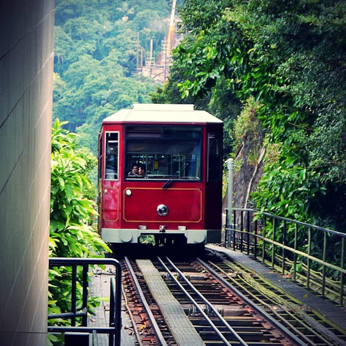 The Peak Tram in Hong Kong