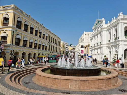 Senado-plein in Macau — Markt