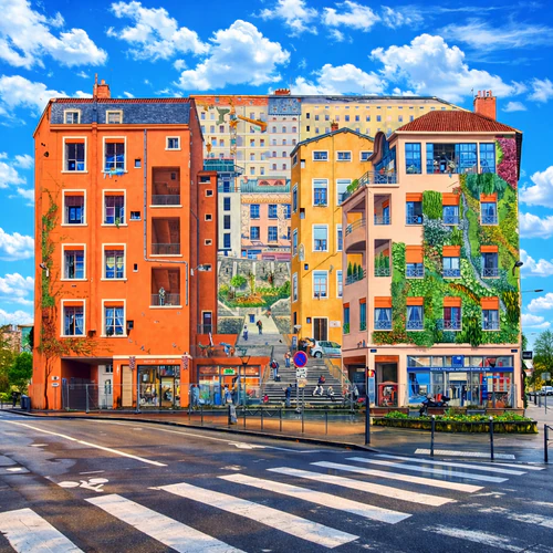 Mur des Canuts in লিওন