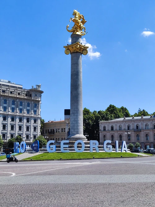 Liberty square in Tbilisi