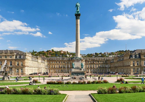 Schlossplatz in Stuttgart — Historische plek