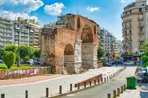 Boog van Galerius in Thessaloniki — Historische plek