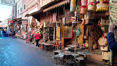 Souk Semmarine in Marrakesh — Markt