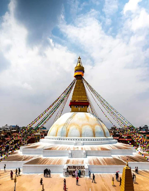 Buddha Stupası in Kathmandu — Dini mekan