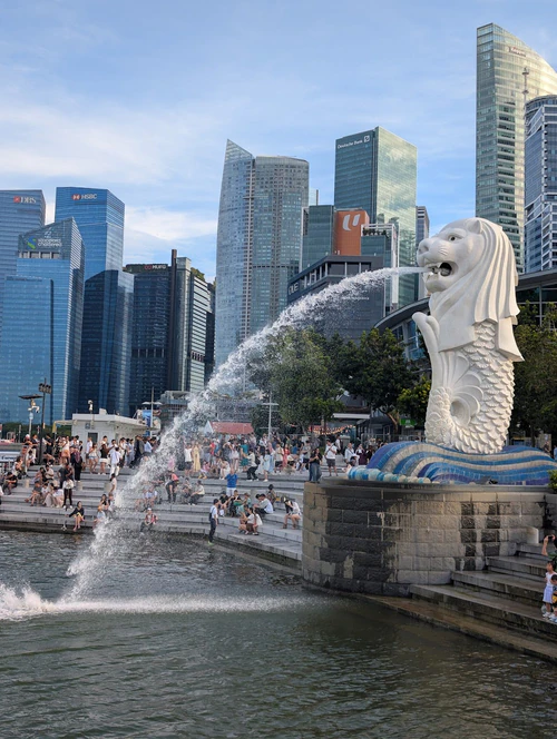 Merlion in Singapura — Marco