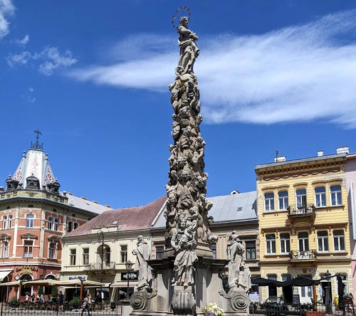 Skulptura Immaculata - Kolumna kužnice in Košice