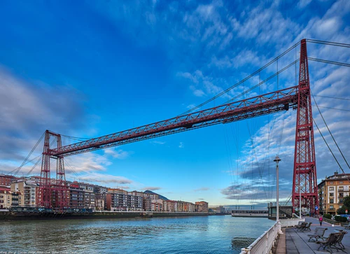 Bizkaia Bridge in Bilbao — ল্যান্ডমার্ক