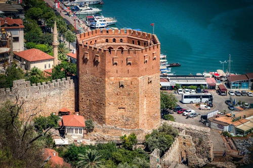 Red Tower in Alanya — Historische plek