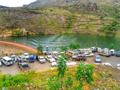 Waterval van Bani Matar in Sana'a