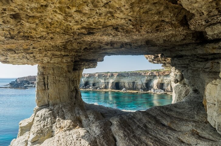 Sea cave grottoes