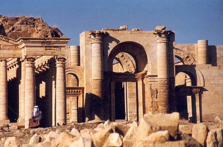 Las ruinas de la antigua ciudad de Hatra.