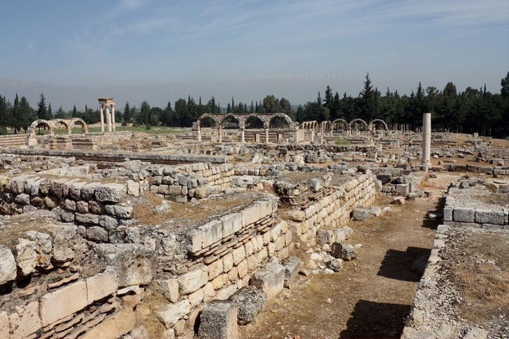The ruins of the city of Anjar