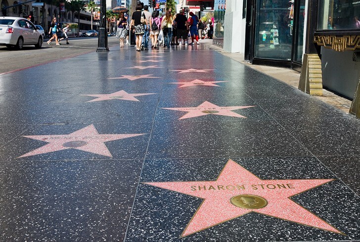 Paseo de la Fama de Hollywood.