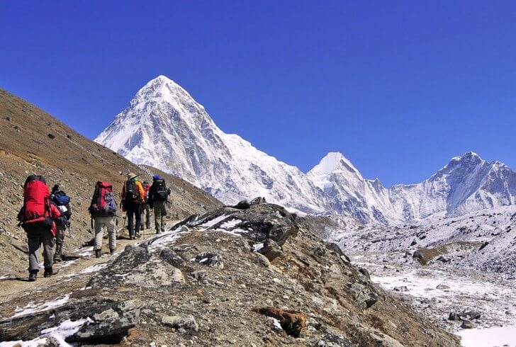 Trekking en las montañas de Nepal