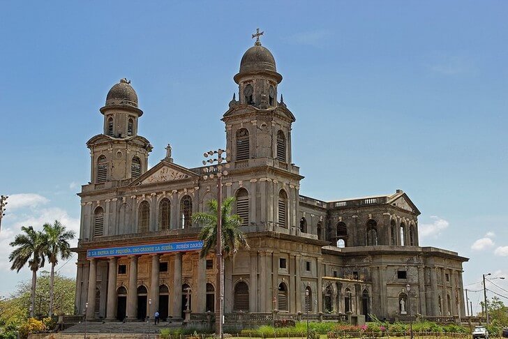 The Old Cathedral in Managua