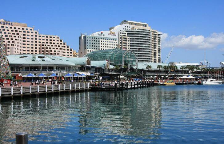 The Darling Harbour area