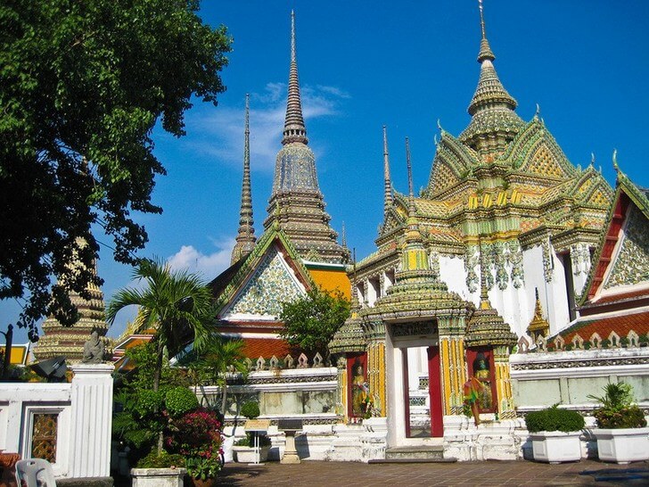 El templo del Buda acostado en Bangkok