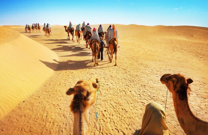 Desierto del Sahara en Túnez