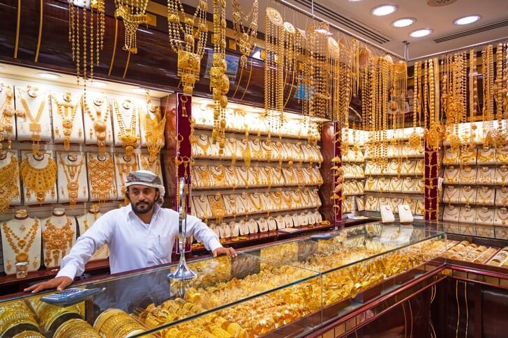 Mercado del oro en Dubai