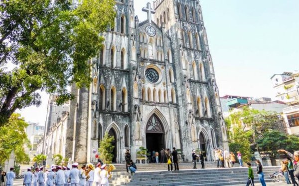 de kathedraal van Hanoi