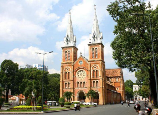 Saigon's kathedraal van Onze-Lieve-Vrouw van Saigon